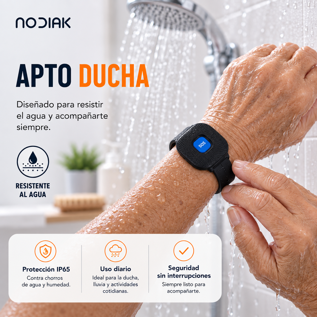 Pulsera con Botón SOS | Nodiak