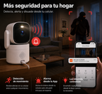 Cámara Interior 8mp c/ Modo Privacidad - 360°/180° 4k Ultra Hd | Nodiak