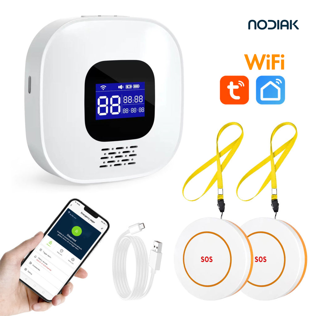 Sistema de Alerta Pager + 2 Botones SOS | Nodiak