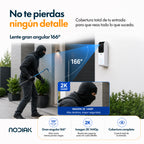 Timbre WiFi con Cámara 2K/4MP | Nodiak
